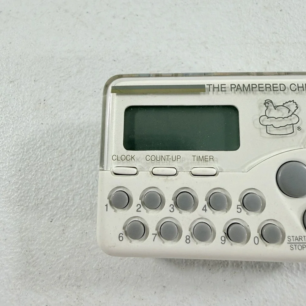 Retired Pampered Chef Digital Clock Timer Model #1900 With Magnetic Clip / Stand